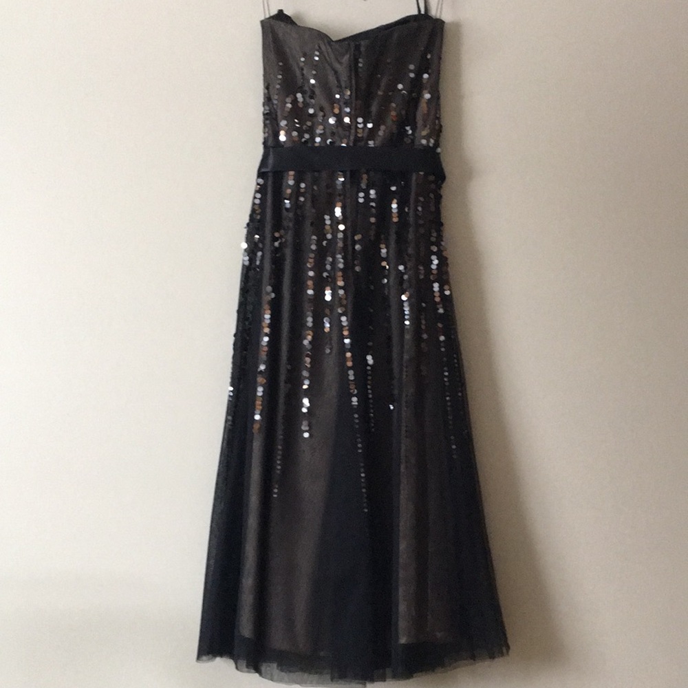 BcbgMaxAzria tulle sequin strapless dress - Picture 2 of 6